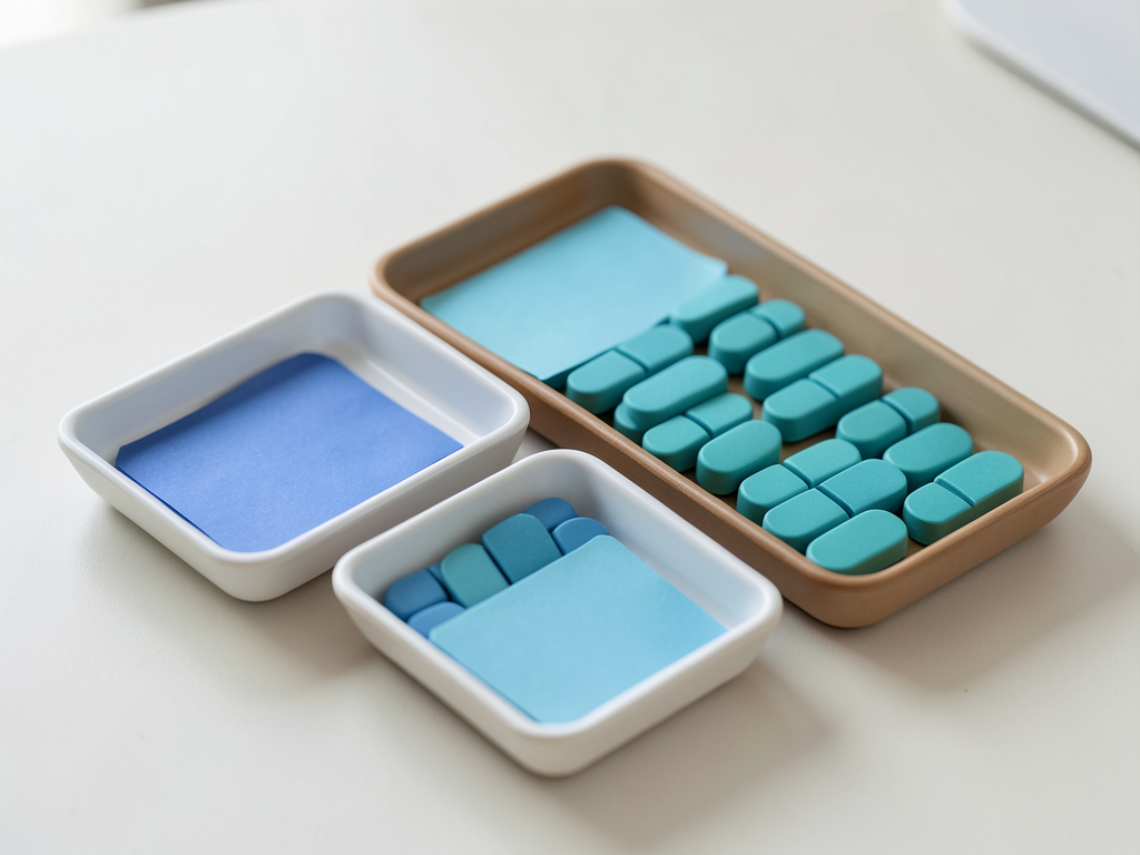 Three trays of tokens, two separate and one combined, visually represent data consolidation.